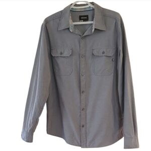 LG Marmot Grey Button-Up Shirt Long sleeve